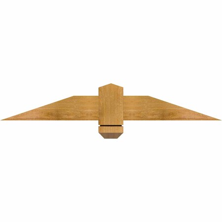 Ekena Millwork Eugene Rough Sawn Timber Gable Bracket, Western Red Cedar, 36"W x 6"H x 2"D x 4"F, 4/12 Pitch GBW036X06X0204EUG00RWR